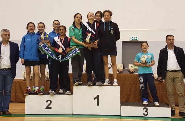 Pódio Cadetes Femininos Equipas