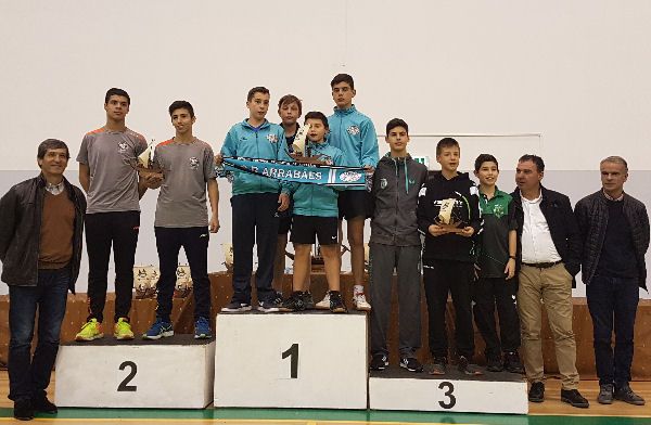 Pódio Cadetes Masculinos Equipas