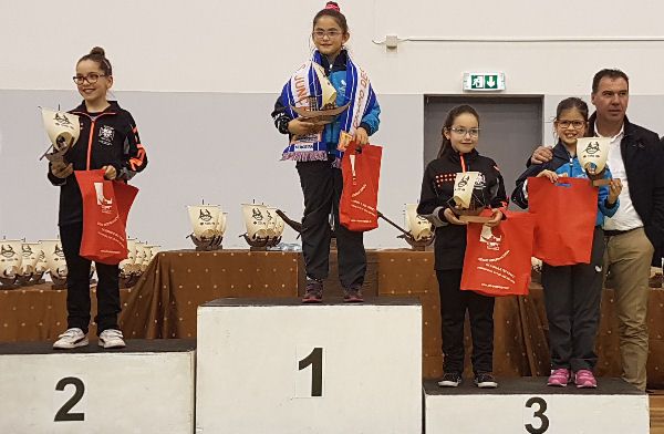Pódio Iniciados Femininos Individuais