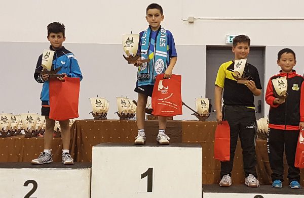 Pódio Iniciados Masculinos Individuais