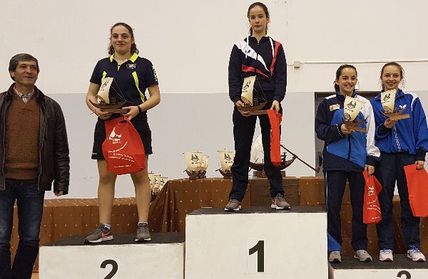 Pódio Juniores Femininos Individuais