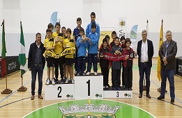Pódio Infantis Masculinos Equipas