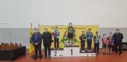 Pódio Sub12 Femininos Individual
