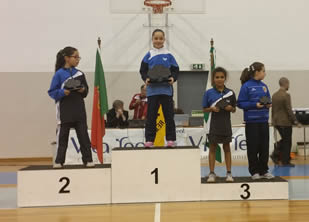 Pódio Iniciados Femininos Individuais