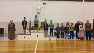 Pódio Iniciados Masculinos Individuais