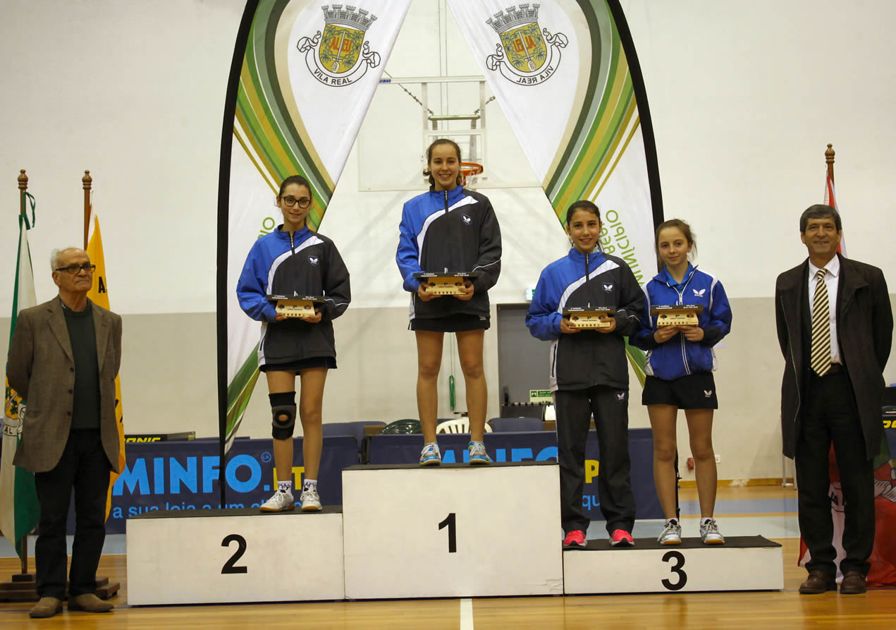 Pódio Cadetes Femininos Individuais